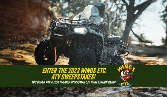 Enter the Wings Etc. ATV Sweepstakes and you could win a 2024 Polaris SPORTSMAN 570 